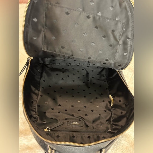 Kate Spade Backpack Pebble Leather Black Medium - Picture 5 of 5